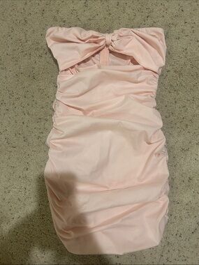 Lucy in the Sky Blush Pink Strapless Mini Dress